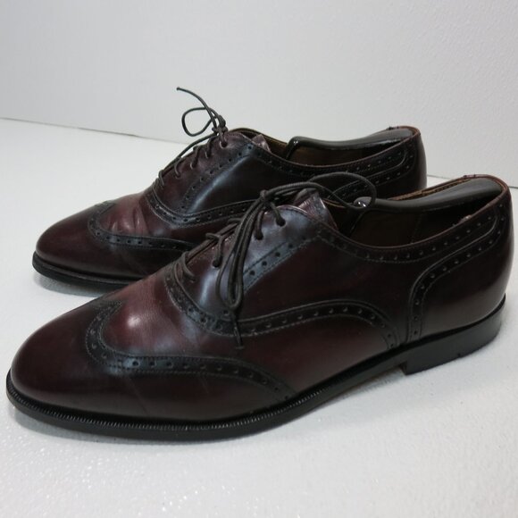 Cole Haan Brogue Leather Men's Dress Wingtip Oxfords Formal Footwear USA 10 D - Picture 1 of 7